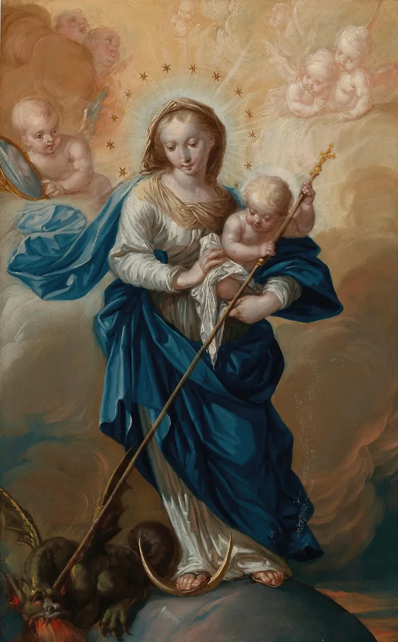 The Immaculate Conception 10 Wall Art by Franz Sebald Unterberger - High-Resolution Digital Print