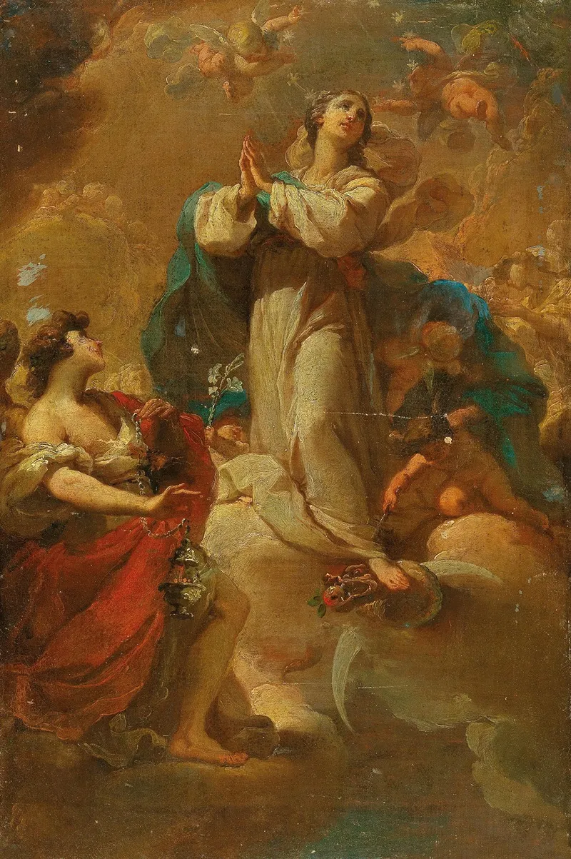 The Immaculate Conception With Angels