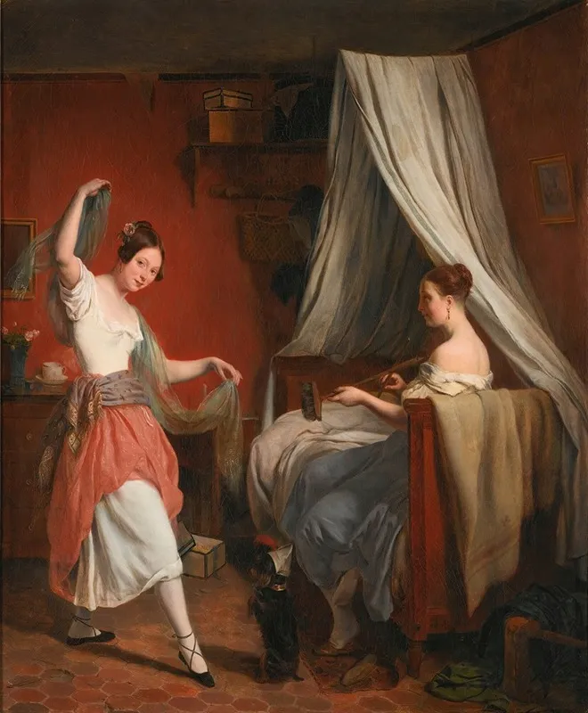 The Improvised Dance Wall Art by Jean-Alphonse Roehn - High-Resolution Digital Print