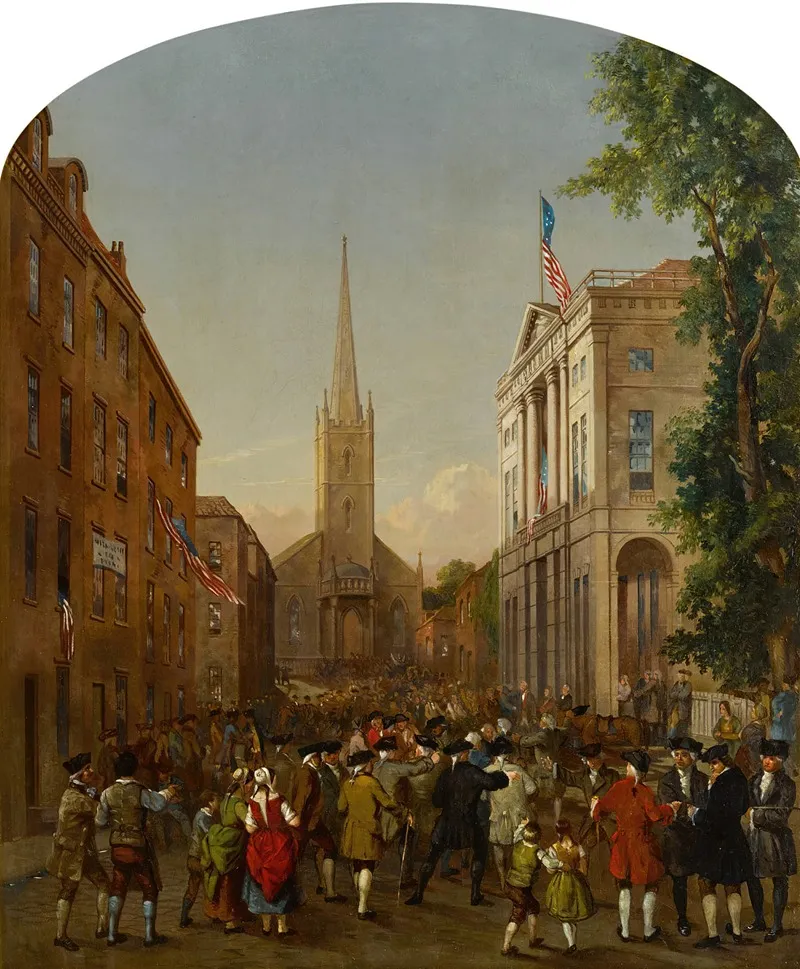 The Inauguration Of George Washington Wall Art by James H. Cafferty - High-Resolution Digital Print