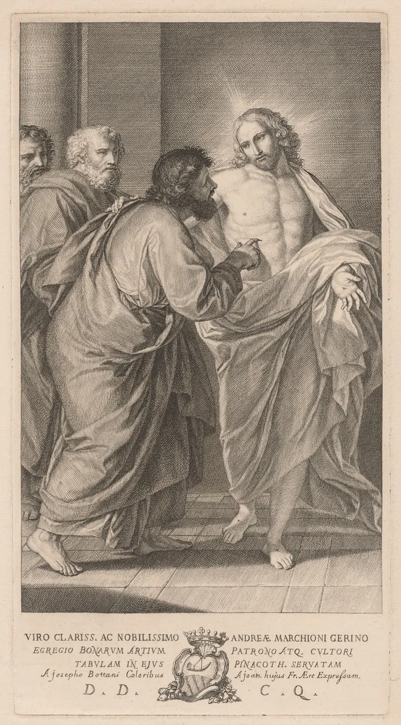 The Incredulity Of Saint Thomas Wall Art by Giovanni Bottani - High-Resolution Digital Print