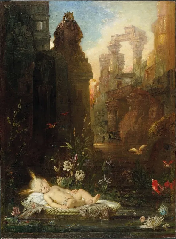 The Infant Moses Wall Art by Gustave Moreau - High-Resolution Digital Print
