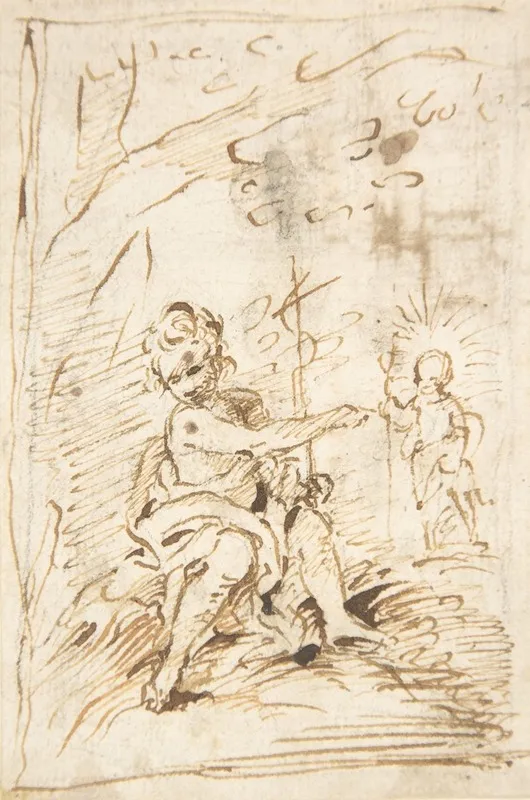 The Infant Saint John The Baptist With The Infant Christ In The Wilderness