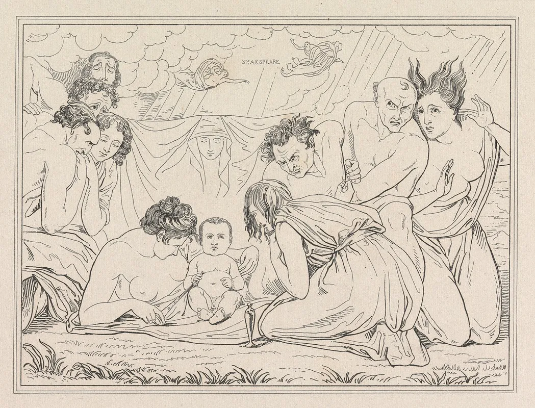 The Infant Shakspeare Attended By Nature And The Passions