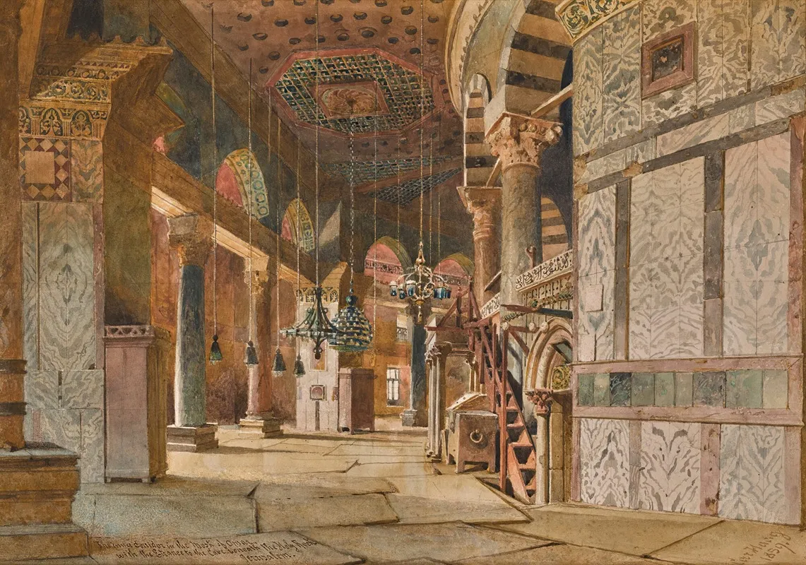 The Inner Corridor Of The Dome Of The Rock Jerusalem