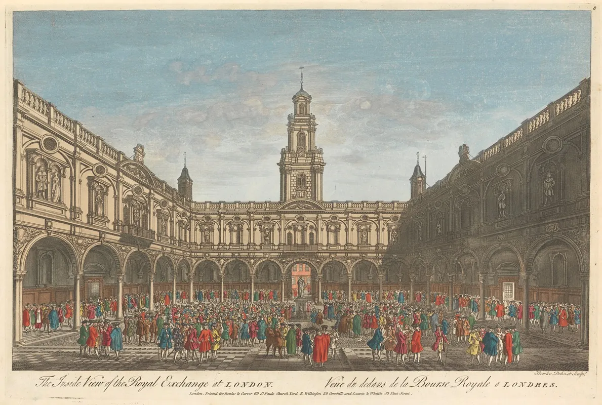 The Inside View Of The Royal Exchange At London