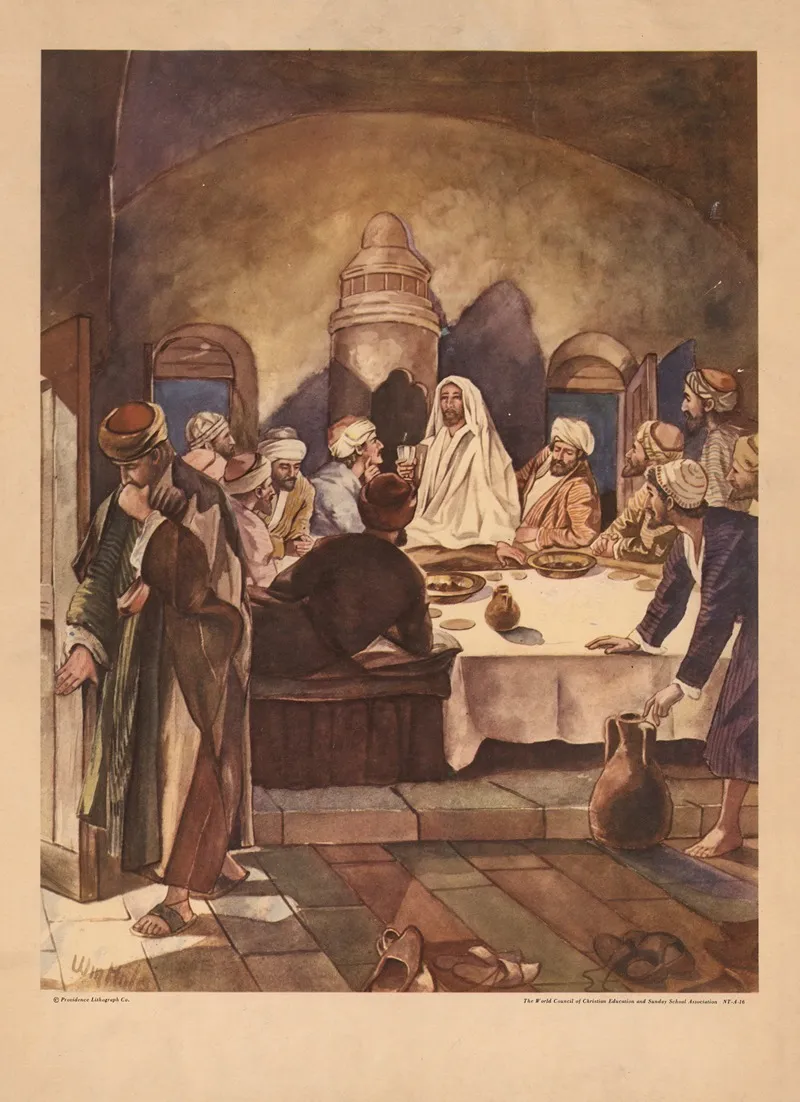 The Institution Of The Lords Supper Wall Art by Gebhard Fugel - High-Resolution Digital Print