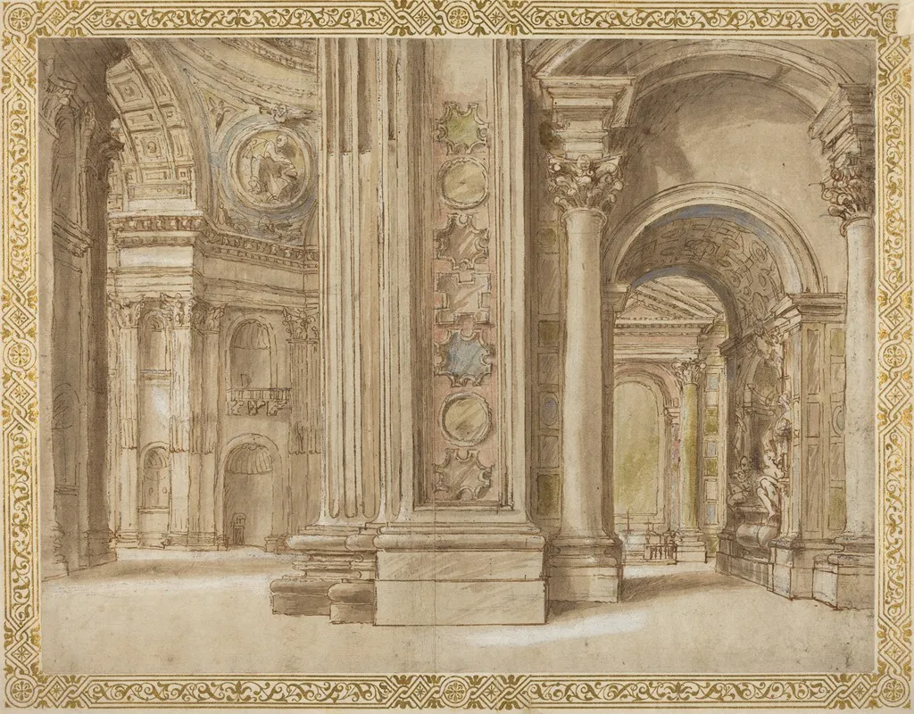 The Interior Of Saint Peters Rome 2