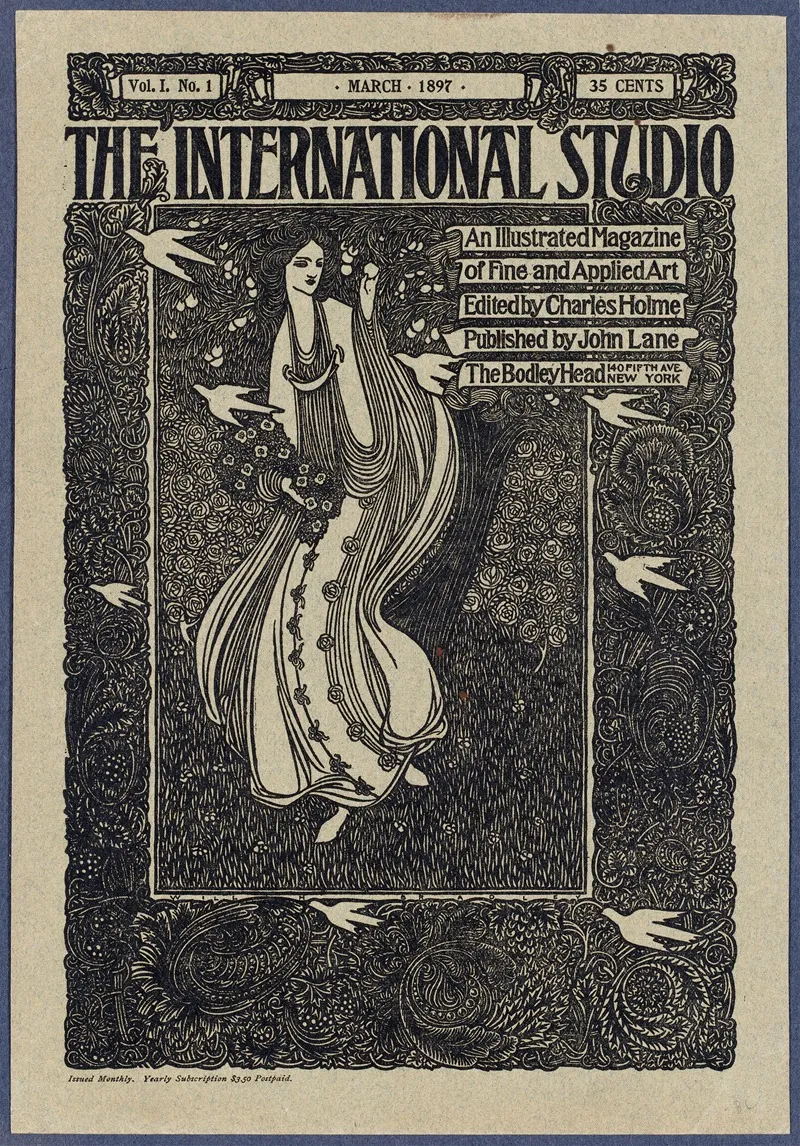 The International Studio March 1897 Wall Art by Will Bradley - High-Resolution Digital Print
