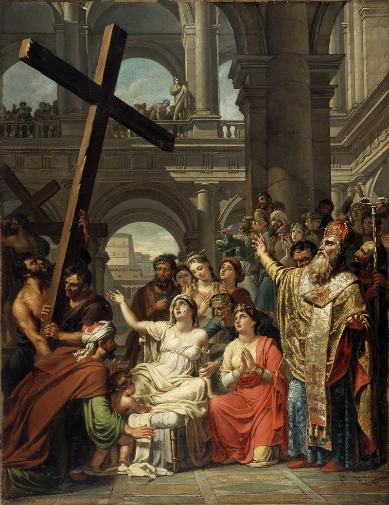 The Invention Of The Holy Cross Wall Art by Joseph Paelinck - High-Resolution Digital Print