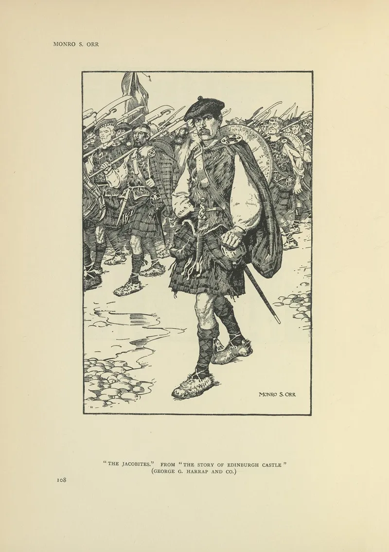 The Jacobites The Story Of Edinburgh Castle Wall Art by Monro Scott Orr - High-Resolution Digital Print
