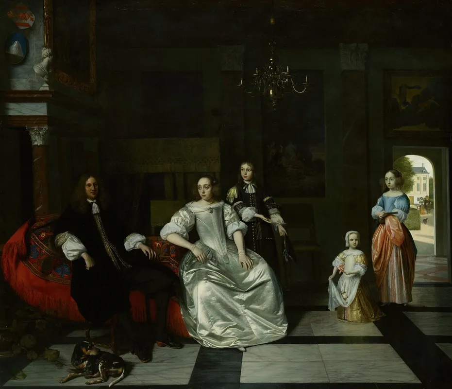 The Jacott Hoppesack Family Wall Art by Pieter De Hooch - High-Resolution Digital Print