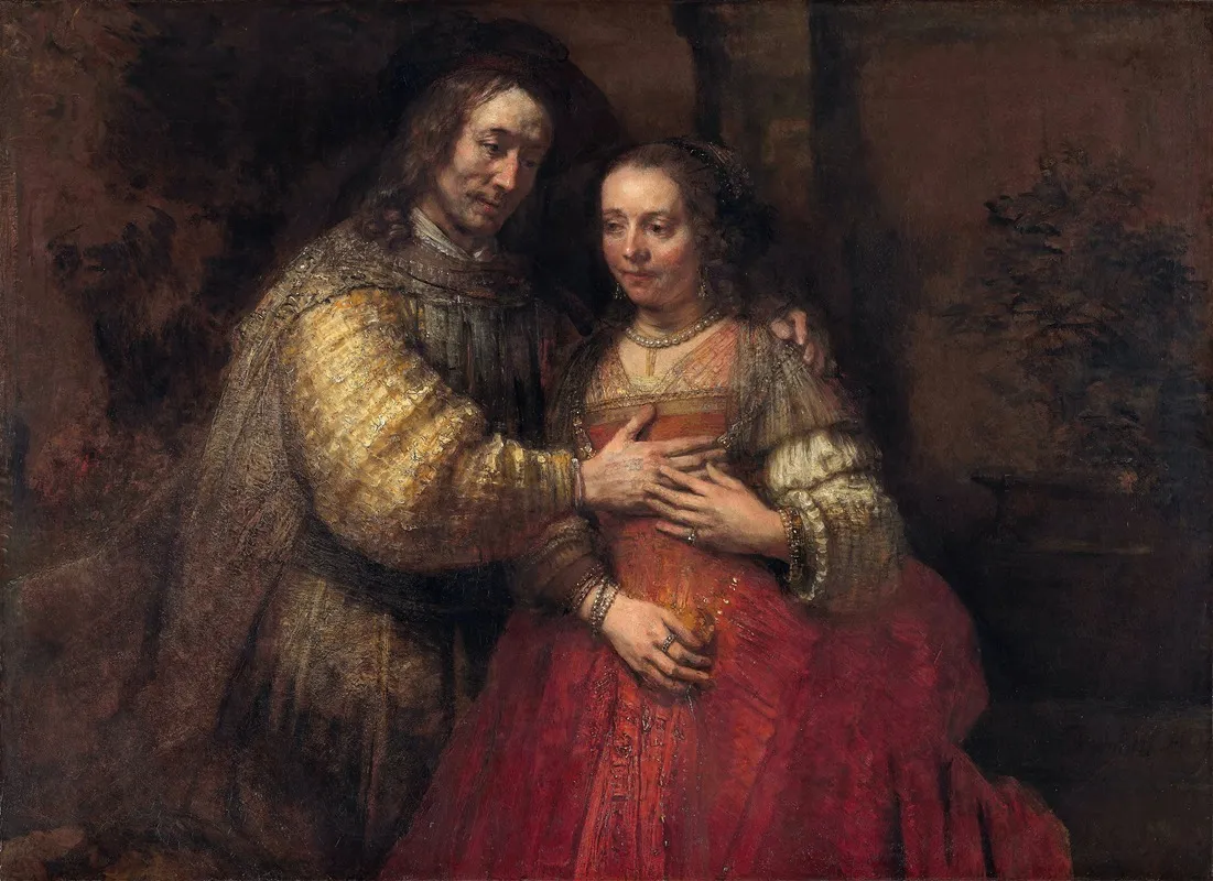The Jewish Bride Wall Art by Rembrandt van Rijn - High-Resolution Digital Print