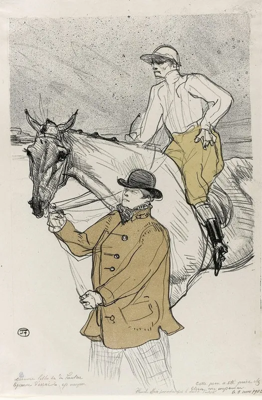 The Jockey Going To The Post Wall Art by Henri de Toulouse-Lautrec - High-Resolution Digital Print