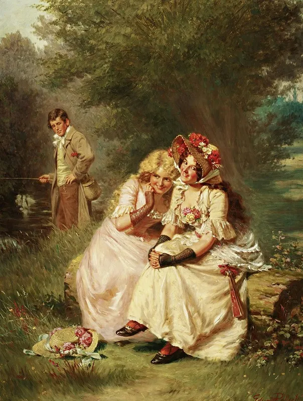 The Jolly Anglers Wall Art by Edwin Thomas Roberts - High-Resolution Digital Print