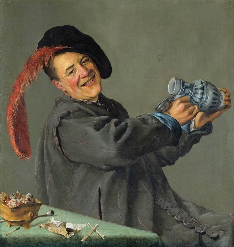 The Jolly Drinker Wall Art by Judith Leyster - High-Resolution Digital Print
