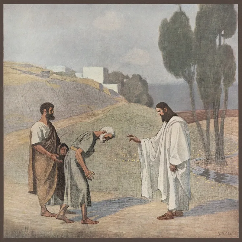The Journey To Emmaus 3 Wall Art by Gebhard Fugel - High-Resolution Digital Print