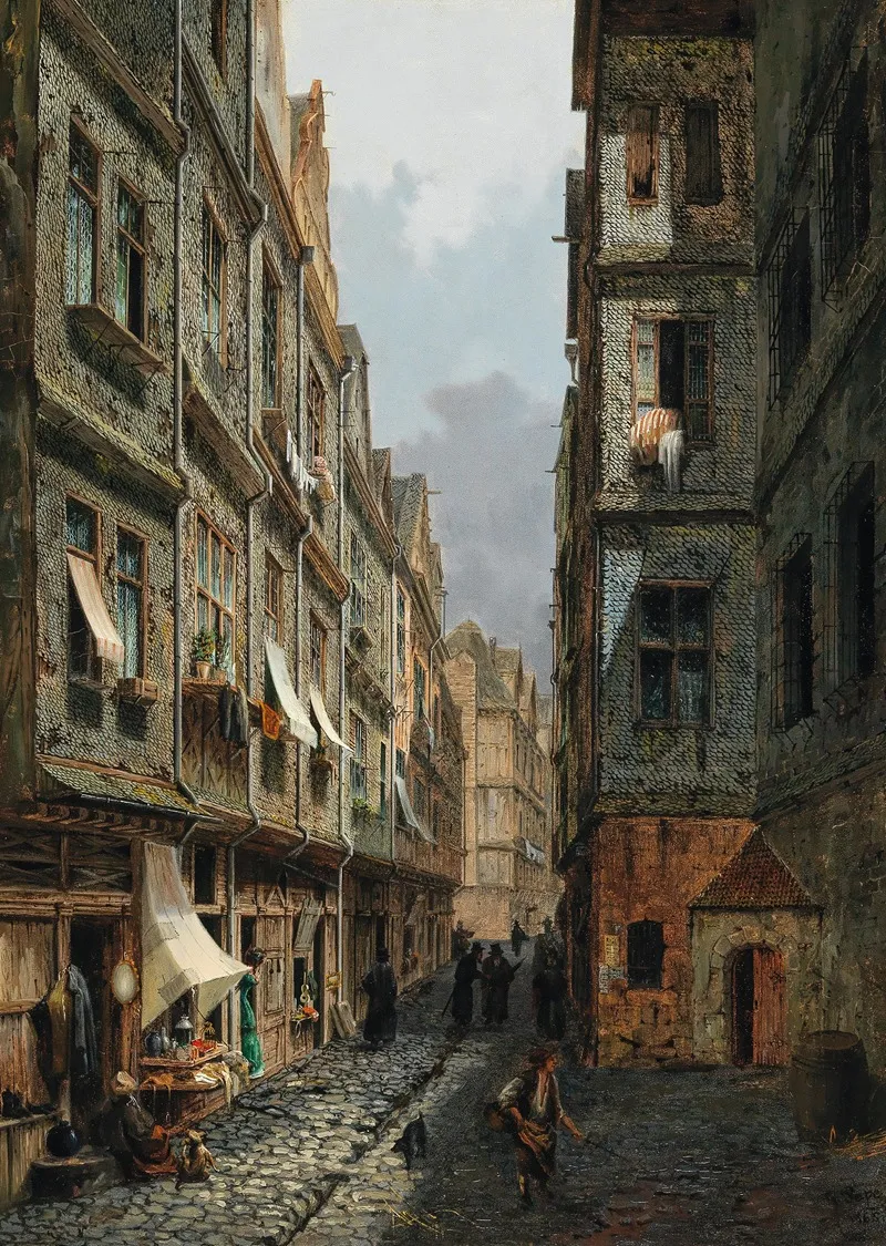 The Judengasse In Frankfurt Am Main Wall Art by Gereon Pape - High-Resolution Digital Print