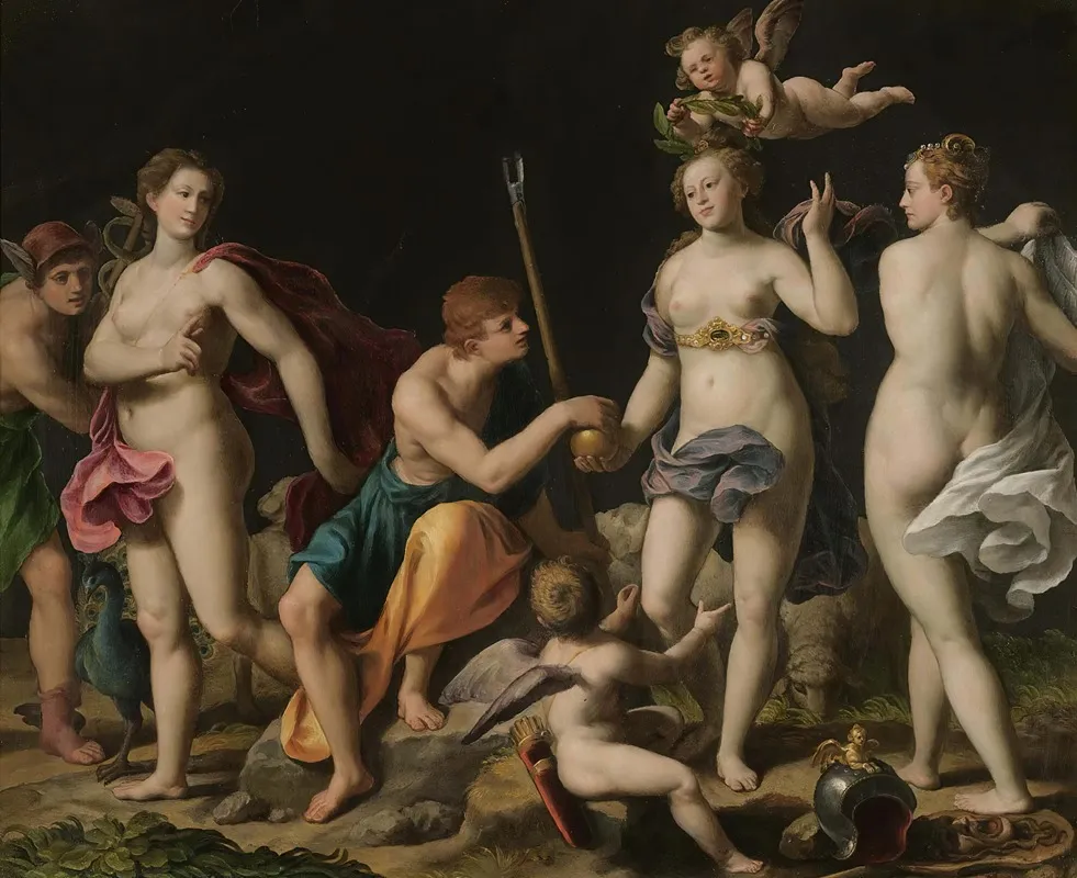 The Judgement Of Paris 7 Wall Art by Alessandro Turchi - High-Resolution Digital Print