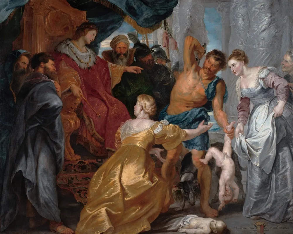 The Judgement Of Solomon Wall Art by Peter Paul Rubens - High-Resolution Digital Print