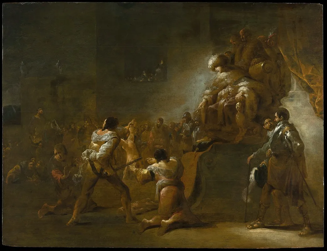 The Judgment Of Solomon Wall Art by Leonaert Bramer - High-Resolution Digital Print