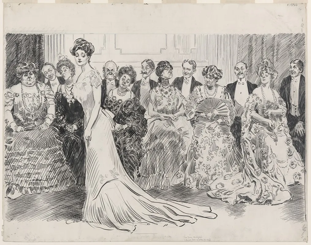 The Jury Disagrees Wall Art by Charles Dana Gibson - High-Resolution Digital Print