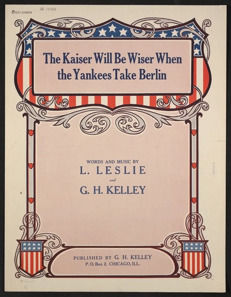 The Kaiser Will Be Wiser When The Yankees Take Berlin Wall Art by Anonymous - High-Resolution Digital Print