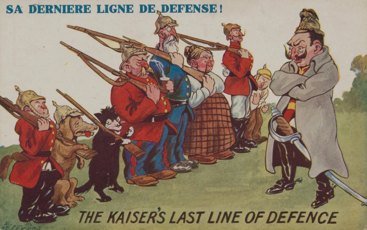 The Kaisers Last Line Of Defence Sa Derniere Ligne De Defense Wall Art by E.A. Stevens - High-Resolution Digital Print