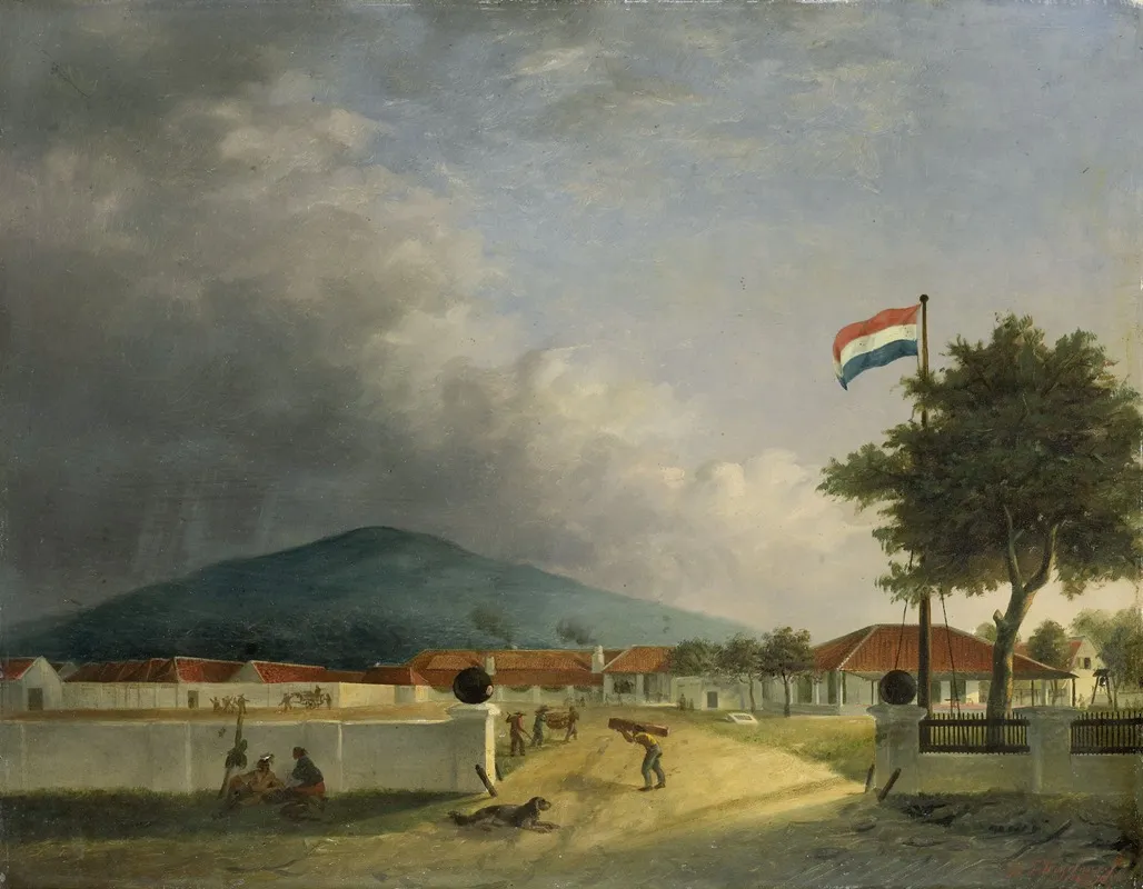 The Kedawong Sugar Factory Near Pasuruan Java Wall Art by H.Th. Hesselaar - High-Resolution Digital Print