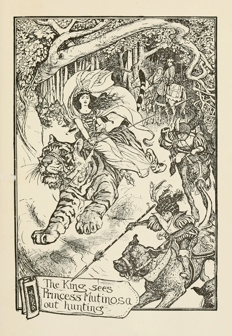 The King Sees Princess Mutinosa Out Hunting