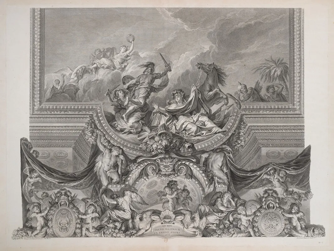 The King Takes Maastricht In Thirteen Days 1675 Wall Art by Nicolas Gabriel Dupuis - High-Resolution Digital Print