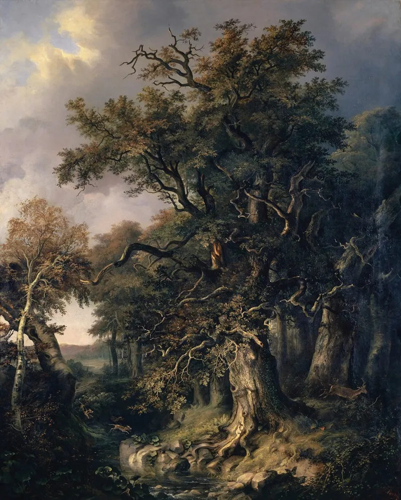 The Kings Oak Wall Art by Johann Jakob Siegmund - High-Resolution Digital Print