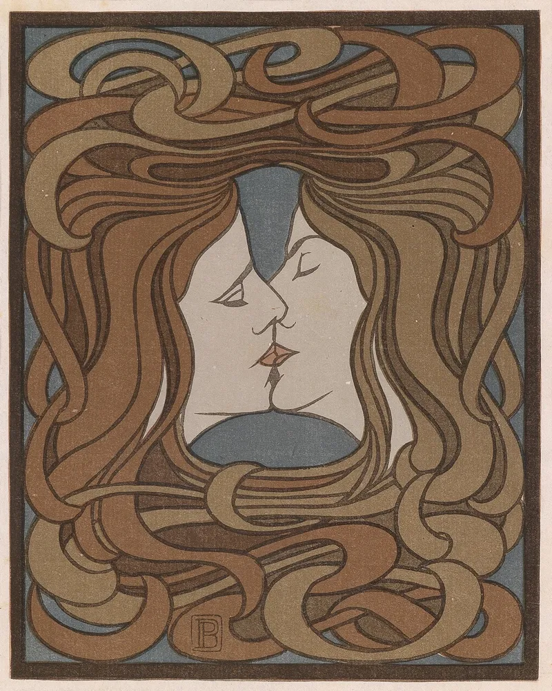 The Kiss 3 Wall Art by Peter Behrens - High-Resolution Digital Print