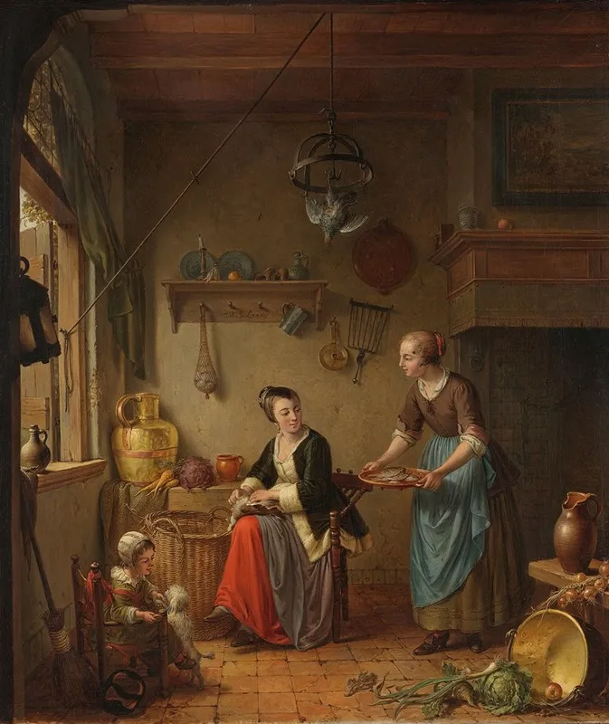 The Kitchen Wall Art by Willem Joseph Laquy - High-Resolution Digital Print