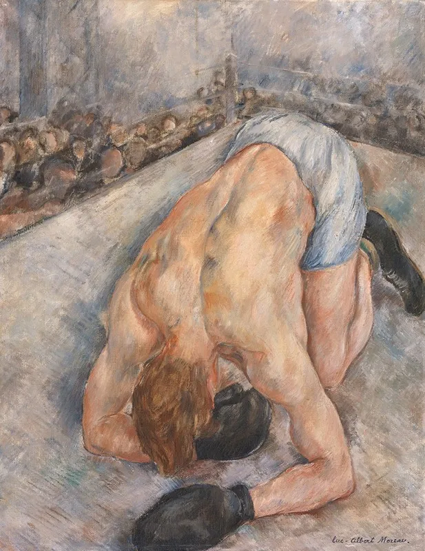 The Knock Out Wall Art by Luc-Albert Moreau - High-Resolution Digital Print