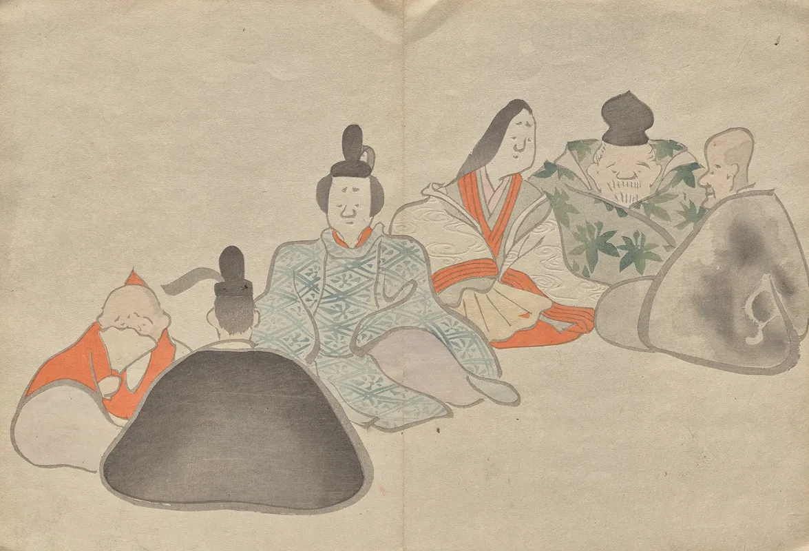 The Korin Picture Book Pl 18 Wall Art by Hōchū Nakamura - High-Resolution Digital Print