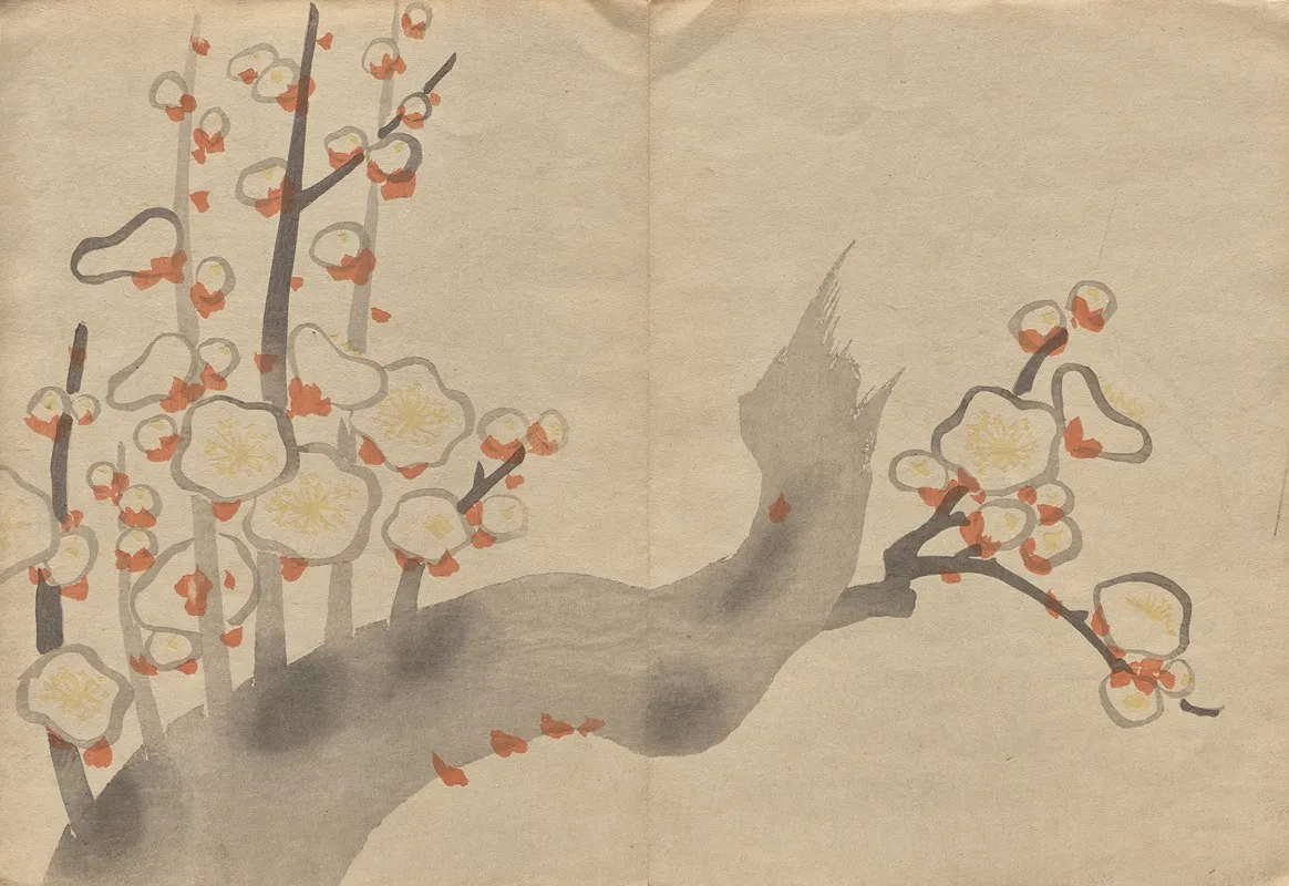 The Korin Picture Book Pl 19 Wall Art by Hōchū Nakamura - High-Resolution Digital Print