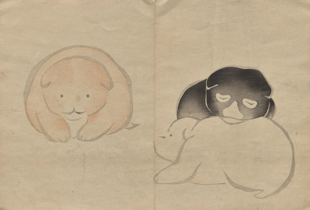 The Korin Picture Book Pl 23 Wall Art by Hōchū Nakamura - High-Resolution Digital Print