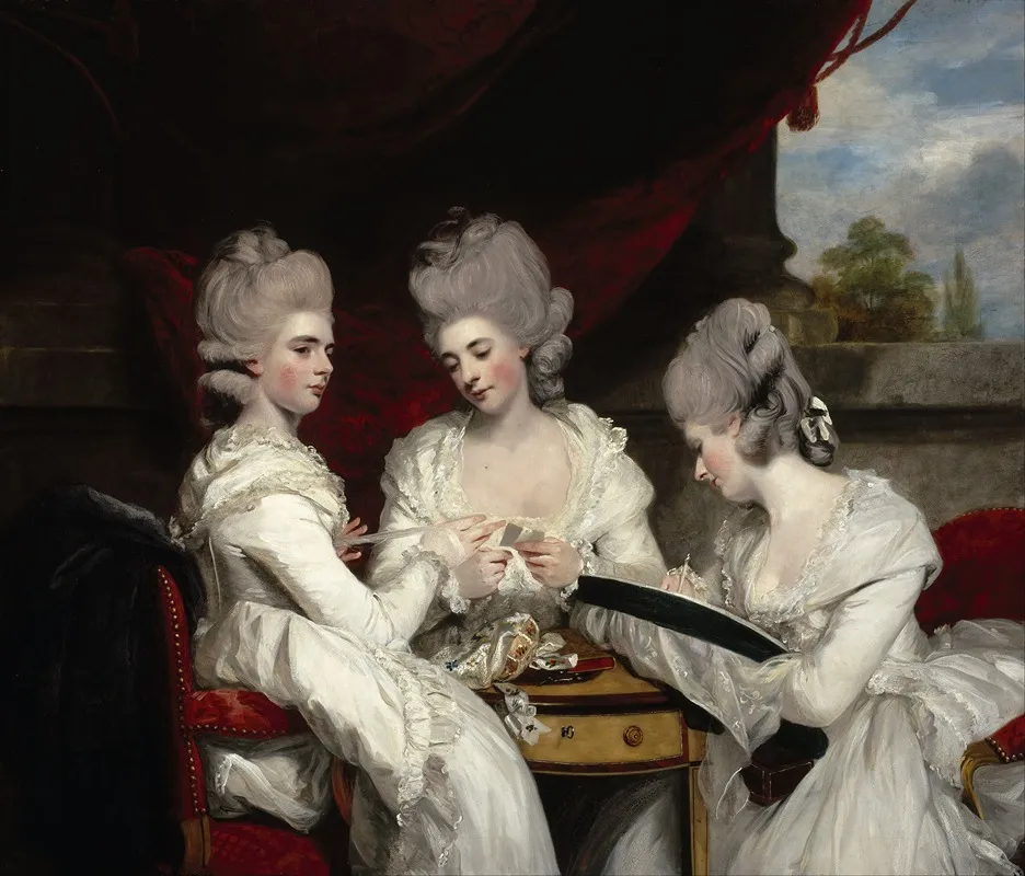 The Ladies Waldegrave Wall Art by Sir Joshua Reynolds - High-Resolution Digital Print