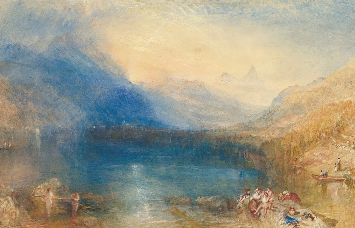 The Lake Of Zug Wall Art by Joseph Mallord William Turner - High-Resolution Digital Print