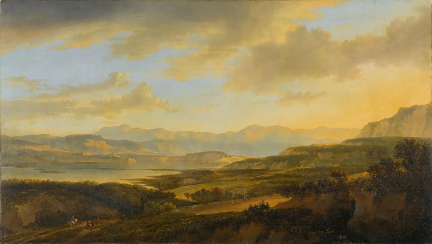 The Lake Of Zurich Wall Art by Jan Hackaert - High-Resolution Digital Print