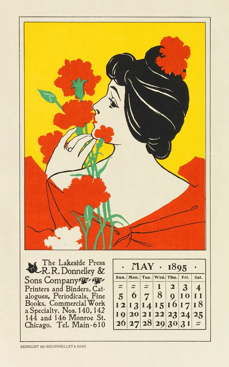 The Lakeside Press Calender Wall Art by R.R Donnely &amp; Sons - High-Resolution Digital Print