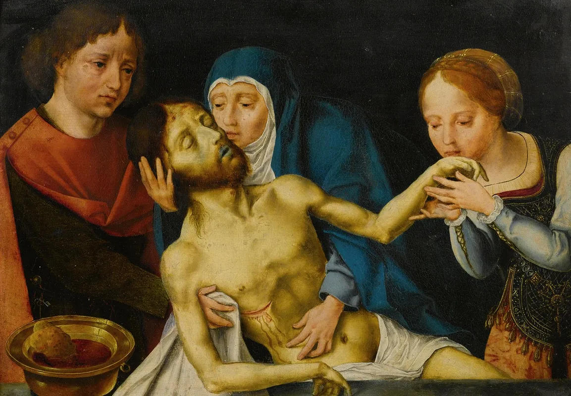 The Lamentation 16 Wall Art by Follower of Joos van Cleve - High-Resolution Digital Print