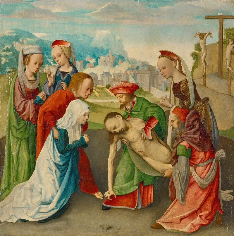 The Lamentation 23 Wall Art by Master of the Virgo inter Virgines - High-Resolution Digital Print