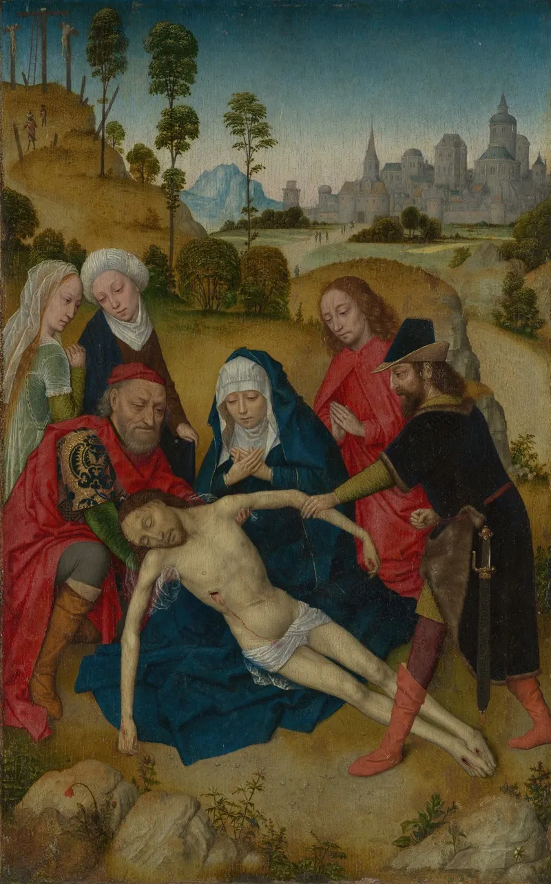 The Lamentation Of Christ 2 Wall Art by Simon Marmion - High-Resolution Digital Print