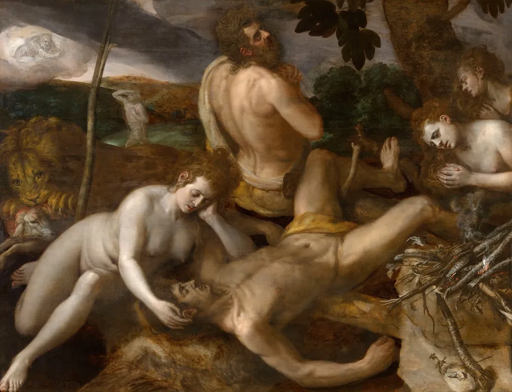 The Lamentation Over Abel Wall Art by Frans Floris - High-Resolution Digital Print