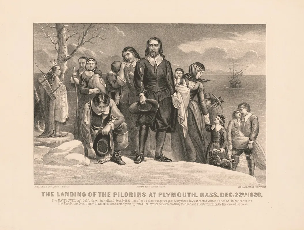 The Landing Of The Pilgrims At Plymouth Mass Dec 22nd 1620