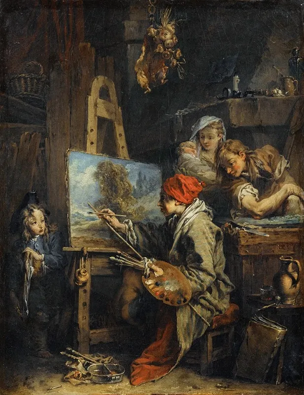 The Landscape Painter Wall Art by François Boucher - High-Resolution Digital Print