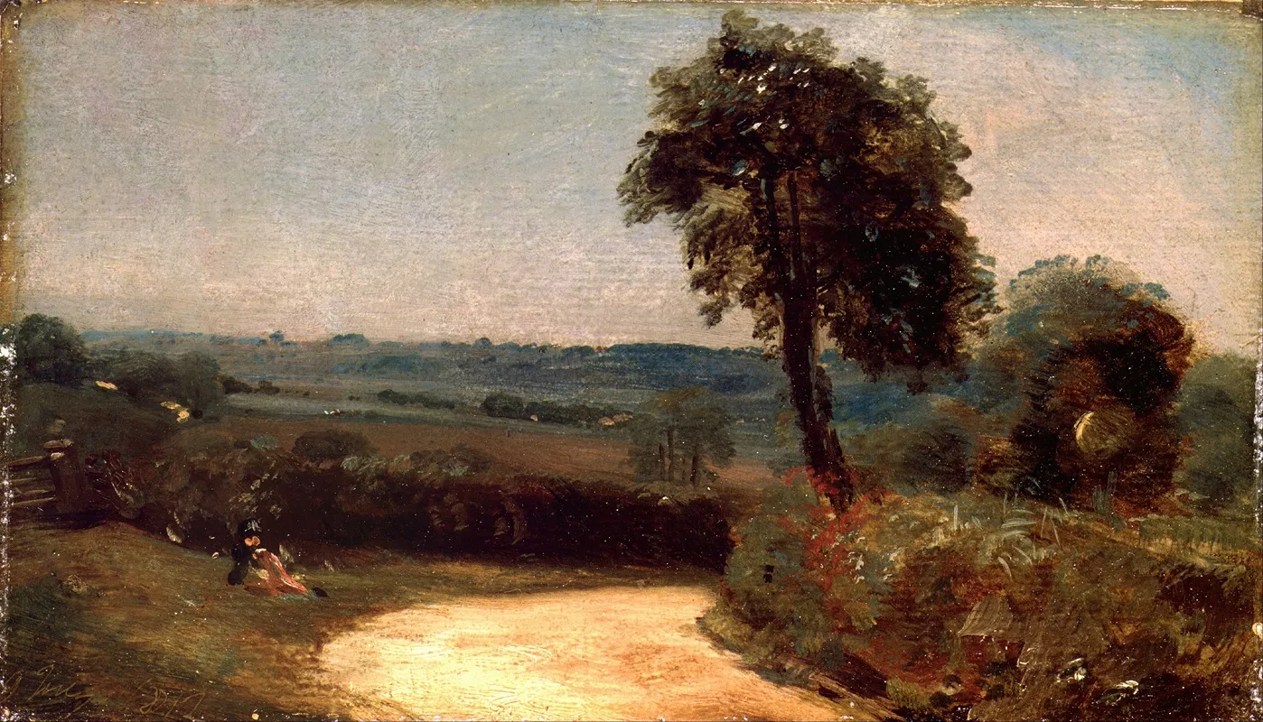 The Lane From East Bergholt To Flatford Wall Art by John Constable - High-Resolution Digital Print