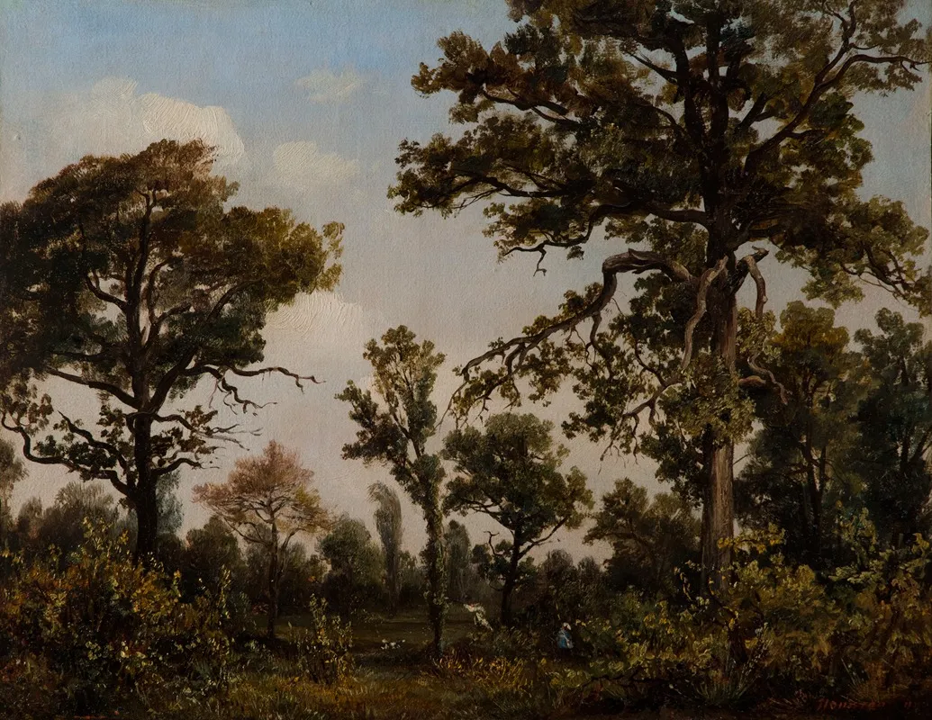 The Large Oak Tree Forest Of Fontainebleau